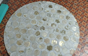 Nouvelle tendance véritable fait à la main en cuir véritable tapis et tapis en cuir de vachette Offre Spéciale Patchwork tapis pour salon grande surface - Product Image 4