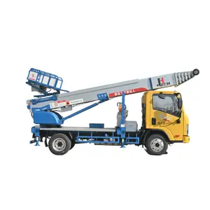 O caminhão de escada de 45m produzido na China é usado para a construção de mercadorias em movimento e outras operações de plataforma alta