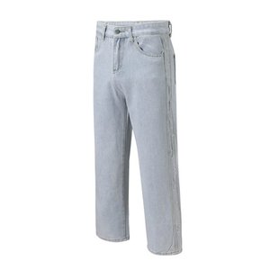 Cargo <b>jeans</b> <b>Men</b> Loose Straight Baggy Mopping pants hip hop Streetwear Skateboard Neutral denim <b>Wide</b> <b>Leg</b> Denim pants - Product Image 3