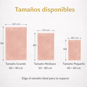 Tapis de bain en microfibre chenille absorbante, antidérapant, lavable, pour la douche - Product Image 2