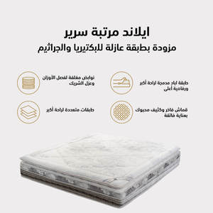 Matelas de lit King Size 16 couches haute qualité haute performance 29 cm de haut 160x200 cm-pour chambre à coucher - Product Image 2
