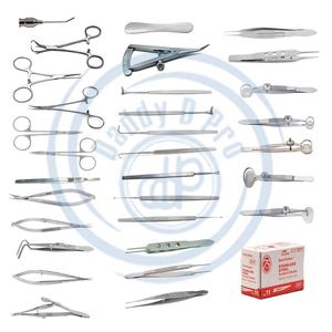 Juego de instrumentos quirúrgicos de tapa de ojo, conjunto de instrumentos de oftalmotología reutilizables de acero inoxidable, clase I, 35 piezas - Product Image 2