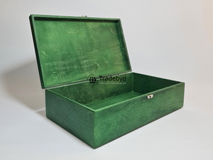 Caja de madera pulida Premium Tradebyd, elegante Almacenamiento de joyas hecho a mano, elegante caja decorativa para el hogar - Product Image 5