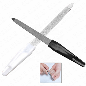 Lime à ongles en plastique noir personnalisée en gros, lime à pieds à pointe fine, accessoires de beauté professionnels pour manucure et pédicure, OEM - Product Image 2