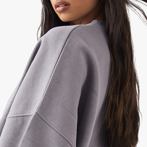 Sweat-shirt uni pour femme, confortable et décontracté pour l'hiver, durable, prix d'usine abordable et service OEM, toucher doux, 2026 - Product Image 5