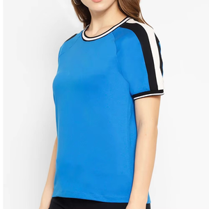 Active Wear surdimensionné dernière conception femmes t-shirts confortable Pakistan fait grande taille femmes vêtements de Yoga Fitness T-Shirt - Product Image 4