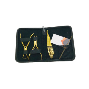 Alicate de Acero Inoxidable para Extensiones de Cabello, Tijeras de Ganchillo, Juego de Agujas Plateadas - Product Image 1