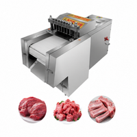 Machine à découper les os et la viande en cubes, haute efficacité, en acier inoxydable de qualité alimentaire, pour usage en restaurant, pour volailles, porc, poisson, bœuf, poulet