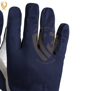High-quality Long-lasting <b>Cow</b> Grain Leather Nitrile En420 Assembly Gloves Safety Gardening Cotton & Leather Gloves - Product Image 6