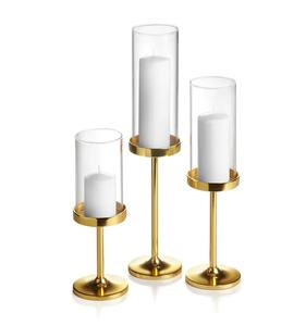 Bougeoir en métal classique Style de maison élégant et décor d'événement pour les dîners romantiques Paramètres de table de Noël - Product Image 1