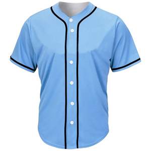 Maillot de baseball athlétique pour hommes, maille évacuant l'humidité avec logo brodé, fermeture à bouton pour les performances, jour de match - Product Image 4