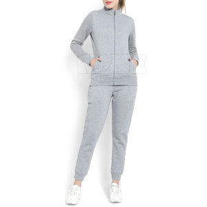 OEM Service Winter Hooded Women Tracksuit Customized Logo 100% Cotton Wholesale - Product Image 1