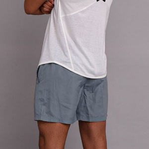 Pantalones Cortos Deportivos Personalizados para Hombre, de Algodón Gris, Casuales, Sólidos, de Secado Rápido, Transpirables, para Entrenamiento, Gimnasio, Deportes y Fitness - Product Image 6