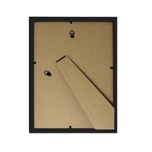 Juego de 2 Marcos de Fotos de Madera DIN A5 de 14.8 x 21 cm, Decoración de Madera Negra con Diseño Grabado para Exhibición y Decoración del Hogar - Product Image 3