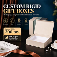 Boîtes cadeaux personnalisées de luxe, emballage rigide en papier avec taille, couleur, logo et insert personnalisés