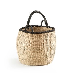 Panier de marché africain en paille de jonc de mer paniers bolga d'herbe de mer essentiels pour la maison et le bureau - Product Image 2