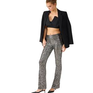 <b>Sequined</b> <b>wide</b>-<b>leg</b> <b>trousers</b> - Product Image 3