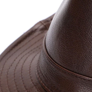 หมวกคาวบอยหนังสไตล์วินเทจเรโทร ปีกโค้ง ดีไซน์แบบเวสเทิร์น สเตทสัน สำหรับกิจกรรมกลางแจ้ง คุณภาพสูง ใช้ได้ทุกฤดู เหมาะสำหรับทั้งชายและหญิง - Product Image 6