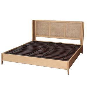 Bella Elegante Dormitorio 135cm Marco de Cama de Madera Moderna Cama de Caoba para Apartamentos y Dormitorios de Hoteles - Product Image 3