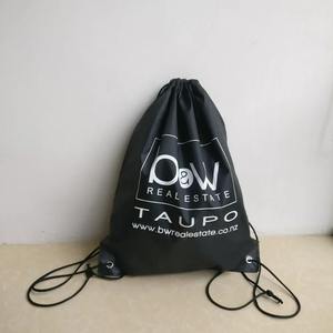 Vente en gros 500 pièces/lot Promotion personnalisée 210D Nylon cordon sacs à dos Portable affaires sacs étanches Logo de haute qualité - Product Image 3