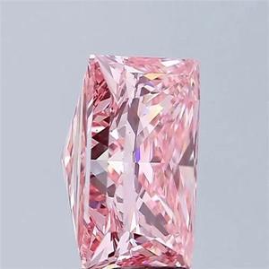 IGI 1,02 CT Princess Cut FV Pk Fancy Vivid Pink Lab Grown Diamond Loose Si1 Clarity Diamante suelto para la fabricación de joyas - Product Image 2