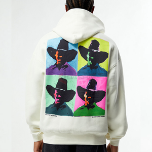 Pull à capuche 100% coton polaire Streetwear sweat avec ourlet côtelé sérigraphie personnalisée de haute qualité - Product Image 1