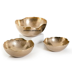 Juego de Tres Tazones de Chocolate de Metal Chapado en Oro, Última Colección, Tazón de Dulces de Diseño, Nuevo Tazón de Chocolate Decorativo de Venta Caliente - Product Image 4