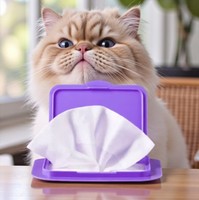 Lingettes pour animaux de compagnie sans alcool, 48 paquets par boîte, portables