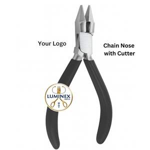 Pince à nez à chaîne combinée avec coupe latérale outil en acier inoxydable de haute qualité pour réglage de pierre perles bijoux artisanat bricolage - Product Image 6