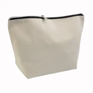 Beauty Case Personalizzabile in Cotone Spazzolato, Borsa per Toilette Personalizzabile, Gadget - Product Image 1