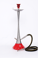 Ensemble de chicha haut de gamme moderne en acier inoxydable et verre, finition laquée, logo personnalisable, résistant à la rouille, design élégant pour salon