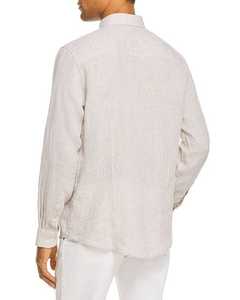 Chemise à manches longues en sergé pour hommes avec poche formelle et épaisse pour la saison printanière - Product Image 4