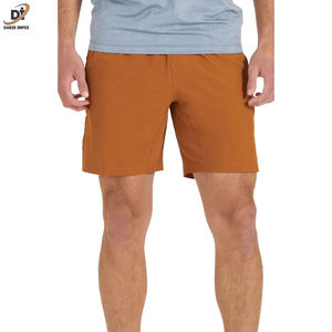 กางเกงขาสั้นกันเหงื่อสำหรับผู้ชายสำหรับฤดูร้อนกางเกงขาสั้นลำลองผ้าฟลีซเทอร์รี่ลายตาข่ายสไตล์สตรีทพร้อมกระเป๋า - Product Image 4