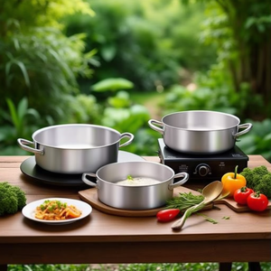 Ensemble de casseroles en aluminium Professional Series 7000 45 cm - Argent naturel 7016 - Marmite et chauffe-plats - Product Image 3