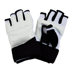 Guantes de Artes Marciales de Cuero Unisex Populares con Absorción de Humedad y Cierre de Velcro para Entrenamiento de Taekwondo - Product Image 2