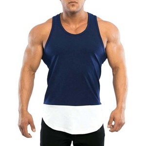 Workout Gym Fitness Fashion New Design <b>Singlet</b> Tank Tops Sportswear Contrast Color Tank Tops Summer Men's Clothing High Street - Product Image 1