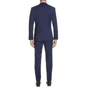 Abito da uomo For Boss in lana tinta unita, vestibilità slim, grigio scuro, taglia 40, giacca monopetto con bottoni, 3 pezzi, MOQ - Product Image 2