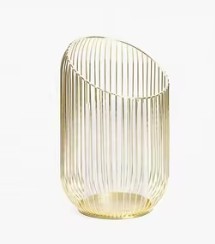 <b>Set</b> of 2 Rose Gold Wire <b>Lanterns</b> Elegant Modern Design for Ambient Lighting and Stylish Home Decor - Product Image 3