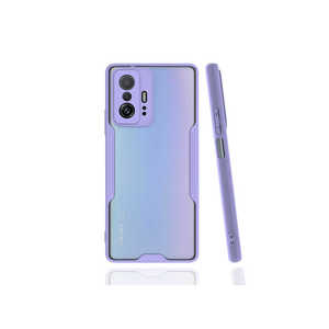 Funda de silicona líquida JoieCreatif Parfe Series para Xiaomi Mi 11T 5G, funda protectora trasera de silicona suave, color morado, modelo Pro - Product Image 1