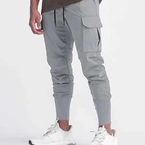 Men's Outdoor Casual Cargo Pants-Multi-Pocket Design Breathable Quick Dry Eco-Friendly Lightweight <b>Trousers</b> <b>Drawstring</b> Closure - Product Image 3