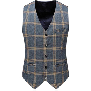 Costume d'homme à boutonnage simple Costume 3 pièces coupe ajustée pour homme Costume solide à deux boutons à revers cranté Ensemble veste et pantalon Smoking pour le bal de promo - Product Image 6