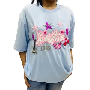 Beste Prijs Vrouwen Katoenen T-Shirts Geschenken Voor Fans Muziek Concert Korte Mouw Swift T-Shirts Groothandel Populaire Vrouwen Muziekliefhebber T-Shirts