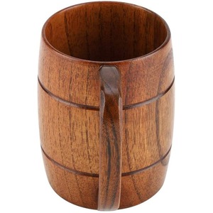 ArtisanVibe Classic Everyday Use Eco-Friendly Wooden <b>Mug</b> Hand Carved with Natural Look <b>Reusable</b> Drinkware - Product Image 5