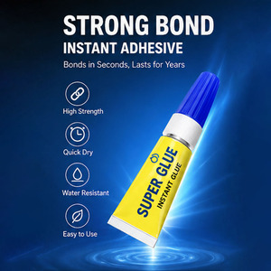 Pegamento Líquido Transparente <span class=keywords><strong>Universal</strong></span> de 3g, 12 Unidades por Tarjeta, Adhesivo de Secado Rápido y Fuerte Unión para Uso Doméstico y Bricolaje, Precio Económico - Product Image 4