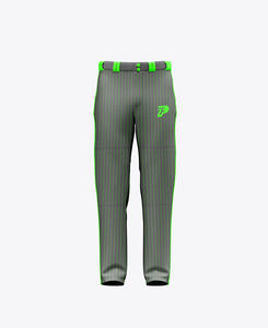 Pantalones de béisbol personalizados con cintura elástica y estilo de rayas finas - Product Image 2