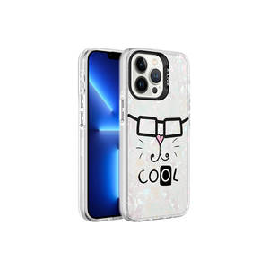 Étui de téléphone antichoc Netzy de luxe à motif marbre blanc pour iPhone 13 Pro Max, coques de téléphone portable en cuir PU 14 Plus - Product Image 1