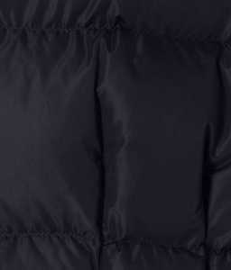 Blouson d'hiver professionnel pour femme, noir uni, capuche, logo personnalisé, manches longues, veste matelassée imperméable et coupe-vent en coton - Product Image 4