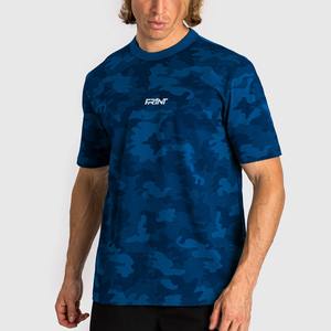 T-shirt à manches courtes et col rond pour hommes, en coton écologique de qualité supérieure, respirant et à séchage rapide, de grande taille, pour le sport et la salle de sport - Product Image 3