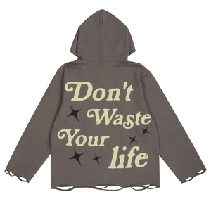 เสื้อฮู้ดแบบสั่งทำสำหรับผู้ชายเสื้อฮู้ดแบบสั่งทำสำหรับทีมคลับโรงเรียนการปักลายพลอยเทียมตกแต่งจัดส่งรวดเร็ว - Product Image 2