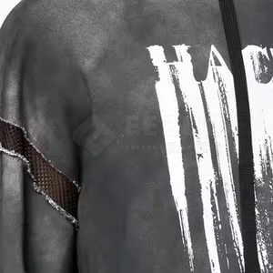 Sweat-shirts personnalisés de haute qualité pour hommes, fabriqués en usine, 100% coton, respirants, en tissu tricoté, col à capuche, pour l'hiver - Product Image 6